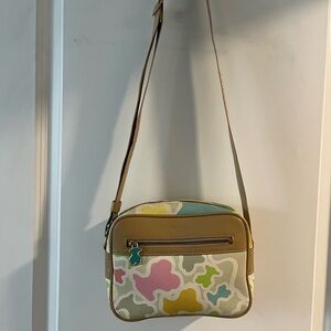 Tous Floral Crossbody Bag with Metallic Accents